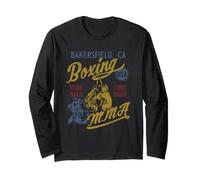 Bakersfield CA Boxing MMA USA Vintage Distressed Design Long Sleeve T-Shirt