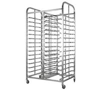 Bakery Bun Pan Rack, Heavy Duty Stainless Steel Food Trays Racks for Commercial Baking, Cooling Cart for Bread Dough and Pizza