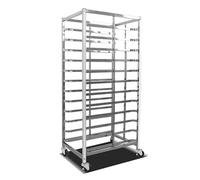 Bakery Bun Pan Rack, Heavy Duty Stainless Steel Food Trays Racks for Commercial Baking, Cooling Cart for Bread Dough and Pizza