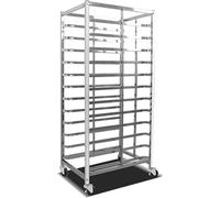 Bakery Bun Pan Speed Rack ,Food Trays Racks cooling carts for Commercial Baking and Bakers, Heavy Duty Stainless steel Racking Trolley Bread Dough Pizza Baking Tray, Metal Art Paint(Size:60*46*134cm)