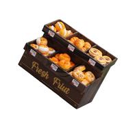 Bakery Counter Cake Stand for Miniature Dollhouses Scene Easy to Clean Surfaces Safe for Children Miniature Cake Stand for Dollhouses