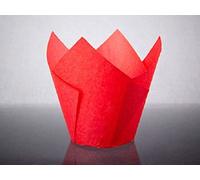 Bakery Direct 150 Red Tulip Muffin Wraps-Includes p&p