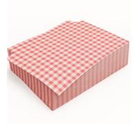 Bakery Direct Gingham Duplex Sheets Choose Your Quantity and Colour (Red, 100)