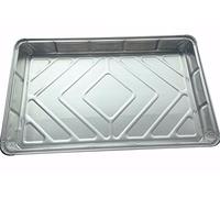 Bakery direct Ltd 6 Large Foil Tray Bake containers Aluminium Recyclable 12 x 8 Includes a Free 21" Disposable Piping Bag!