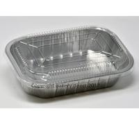 Bakery Direct Strong Aluminium foil Disposable Fully Recyclable Baking Trays with Lids (25)