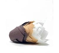 Bakery Direct Tulip Muffin Wraps - Bundle Pack Multi-Colour Cupcake Baking Cake Cases (Chocolate, Caramel & White, 75)