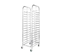 Bakery Rack,Mobile Bakery Rack with Wheels, 12/15-Tier Portable Sheet Pan Rack for Bread Baking, Heavy-Duty Baking Equipment for Home and Commercial Kitchen