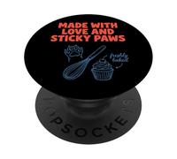 Bakery Sticky Paws Cat Baking Meme PopSockets Adhesive PopGrip