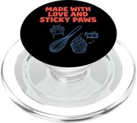 Bakery Sticky Paws Cat Baking Meme PopSockets PopGrip for MagSafe
