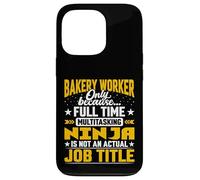 Bakery Worker Job Title - Funny Bakery Clark Janitor Helper Case for iPhone 13 Pro