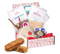 Baketivity Kids Baking Set, Meal Cooking Party Supply Kit for Teens, Real Fun Little Junior Chef Essential Kitchen Lessons, Includes Pre-Measured Ingredients, Granola Bars