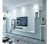 Baketron Blue Wallpaper Silver Glitter Textured 3D Effect Embossed Wallpapers Metallic Striped Effect Wall Paper Roll Modern Feature for Living Room Bedroom Adults Hallway Kitchen Front Room