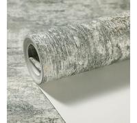 Baketron Concrete Sage Green Wallpaper for Living Room, Bedroom, Fireplace - Neutral Decorative Luxury Wall Paper with Distressed Pattern, Textured Finish & Metallic Detailing Emerald Green