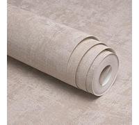 Baketron Concrete Wallpaper Pink Brown Cement with Metallic Silver Glitter Textured Feature Retro Decorative Luxury Wall Paper Roll Living Room Hallway Bedroom Wallpaper for Adults