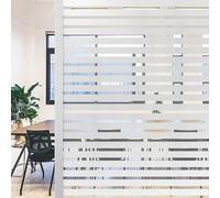 Baketron Privacy Frosted Window Film, Vinyl Glass Static Cling Window Film Without Glue, Removable Window Obscuring Film Anti Uv Solar Thermal for Bathroom Home Office Shutters Patterned 60x200 cm