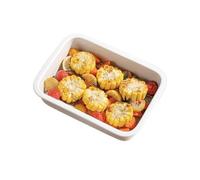 Bakeware for Lasagna High-temperature Ceramic Baking Tray Household Oil Draining Rectangular Steam Oven Special High-grade Sense Of Steamed Fish Plate Cake Pan(640ml)
