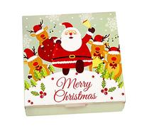 Bakeware Santa Cookies Baking Packaging Candy Paper for Christmas Decoration (Green, White, One Size)