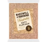 BAKEWELL and BROWNE Tray Bake of Oaty Flapjack's, Ideally Served with Coffee, Tea, or Refreshing Milk, Hand Baked in the UK, Vegetarian Friendly, 375 g Tray