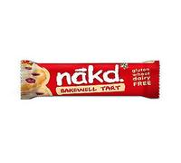Bakewell Tart - Nakd Raw Fruit Nut Bars 35g Each - Gluten Wheat Dairy Sugar Free (Pack of 4)