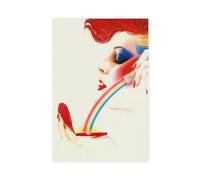 BAKHFTR Athena 80's Rainbow Makeup Poster Canvas Poster Wall Art Decor Print Picture Paintings for Living Room Bedroom Decoration 12x18inch(30x45cm)