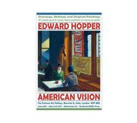 BAKHFTR Edward Hopper Exhibition Poster，Museum-Quality Art Gallery Print Canvas Poster Wall Art Decor Print Picture Paintings for Living Room Bedroom Decoration 20x30inch(50x75cm)