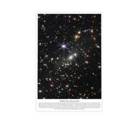BAKHFTR James Webb's First Deep Field Canvas Poster Bedroom Decor Landscape Office Room Decor Gift 24x36inch(60x90cm)