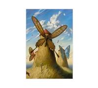 BAKHFTR Surrealist Art, Butterfly Poster Canvas Poster Wall Art Decor Print Picture Paintings for Living Room Bedroom Decoration 16x24inch(40x60cm)
