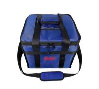 Baki Heavy Duty Large Insulated Food Delivery Bag 45x45x35 cm with Hot Cold Divider Zipper Suitable for Takeaway Restaurants, Pizza, Indian, Pic Nic, Grocery Bag.Black, Navy Blue and Blue. (Blue)
