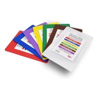 BAKI Professional Plastic Cutting Board Set 7 Pieces Colour Coded 450mm x 300mm