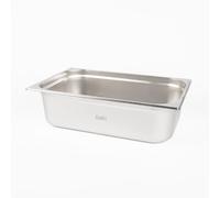 Baki Stainless Steel Gastronorm Container 1/1 Food Pan 65, 100, 150 mm Deep with & Without Lid (150mm Deep)