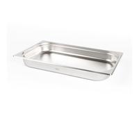 Baki Stainless Steel Gastronorm Container 1/1 Food Pan 65, 100, 150 mm Deep with & Without Lid (65mm Deep)