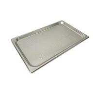 Baki Stainless Steel Gastronorm Container 1/1 Perforated Food Pan 20, 40, 65, 100, and 150 mm Deep (20mm Deep)