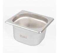 Baki Stainless Steel Gastronorm Container 1/6 Food Pan 65, 100, 150 mm Deep with & Without Lid (100mm Deep)