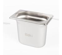 Baki Stainless Steel Gastronorm Container 1/9 Food Pan 65, 100, 150 mm Deep with & Without Lid (150mm Deep)