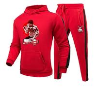 Baki The Grappler Tracksuit Two Piece Set Harajuku Anime Cosplay Men's Hanma Baki Son of Ogre Print Hoodies + Joggers Set