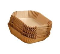 Baking Basket Paper Liners, 100pcs | Square Air Inserts, Nonstick Food Release, Grease Control for Daily Cooking Needs