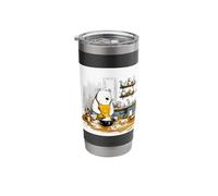 Baking Bear Kitchen Chef Apron Sketch Stainless Steel Insulated Tumbler