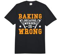 Baking Because Murder is Wrong Comfort Colors Adult Heavyweight T-Shirt