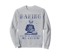 Baking Because Murder Is Wrong Mom Women Sweatshirt