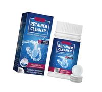 Baking Carbonated Drink Denture Cleansing Tablets Remove Remove Stubborn Plate Quick Bubbling for False Teeth and Verbal Care Smoker ’ s Teeth Cleansing