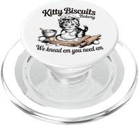 Baking Cat Kitty Biscuits We Knead Em You Need Em PopSockets PopGrip for MagSafe