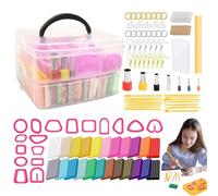 Baking Clay for Kids, Baking Clay for Baking, Baking Clay Modeling Craft, Non Sticky Oven Baking Kit for Jewelry Making, Home Decor and is