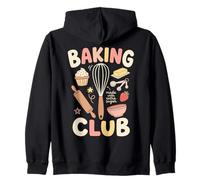 Baking Club Funny Design Zip Hoodie
