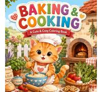 Baking & Cooking: A Cute & Cozy Coloring Book for Children with Baker Cats, Cakes, Cookies, Bread and Kitchen Fun