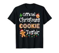 Baking Crew Xmas Pajamas Official Christmas Cookie Tester T-Shirt