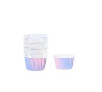 Baking Cups 20pcs Gradient Color Cupcake Wrapper Cup Baking Cups Grease-Proof Muffin Liners Containers Oven Special Mold(Pink)