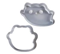 Baking Cutter with Stamp, Ghost Cat Baking Cutters - Embossing Food Cooking Gadget Kitten Mould for Beginners Professionals Home Studio Bakery Picnic