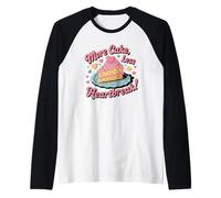 Baking Dessert Sweet Bakery More Cake Less Heartbreak Raglan Baseball Tee