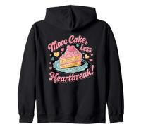 Baking Dessert Sweet Bakery More Cake Less Heartbreak Zip Hoodie