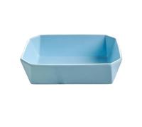 Baking Dishes Baking Dish Ceramic Casserole & Lasagna Pan, 20 * 15 * 5.7cm Deep Rectangular Oven Safe for, Roasting, Serving(Blue)